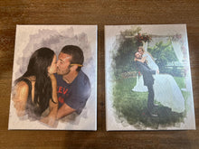Load image into Gallery viewer, Custom Couple Portrait - Photo + Names