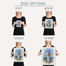 Load image into Gallery viewer, Custom Couple Portrait - Photo + Names
