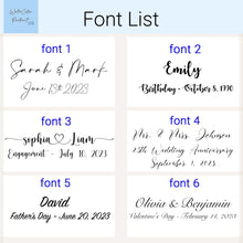 Load image into Gallery viewer, Custom Couple Portrait - Photo + Names