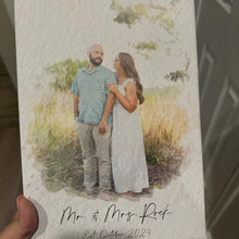 Load image into Gallery viewer, Custom Couple Portrait - Photo + Names
