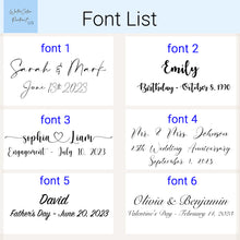 Load image into Gallery viewer, Custom Couple Portrait - Photo + Names

